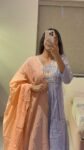Pastel Lavender Chanderi Set