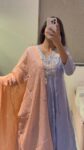 Pastel Lavender Chanderi Set