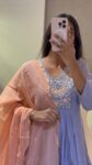 Pastel Lavender Chanderi Set