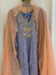 Pastel Lavender Chanderi Set