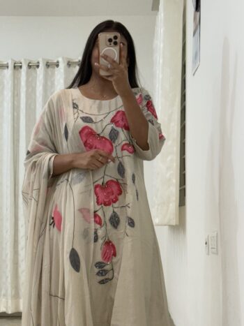 Ash Appliqué party wear set