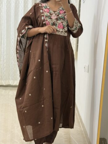 Brown Aline Mulcotton set