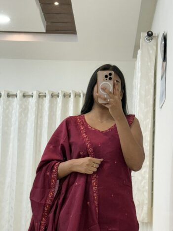 Rani pink party wear set
