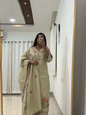 Pista Green Party wear set