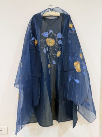 Shimmer blue Aline embroidery set