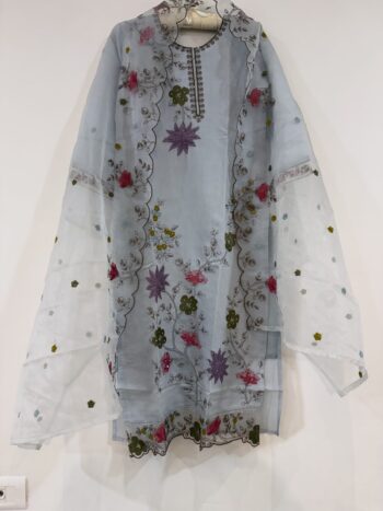 Powder blue party wear set